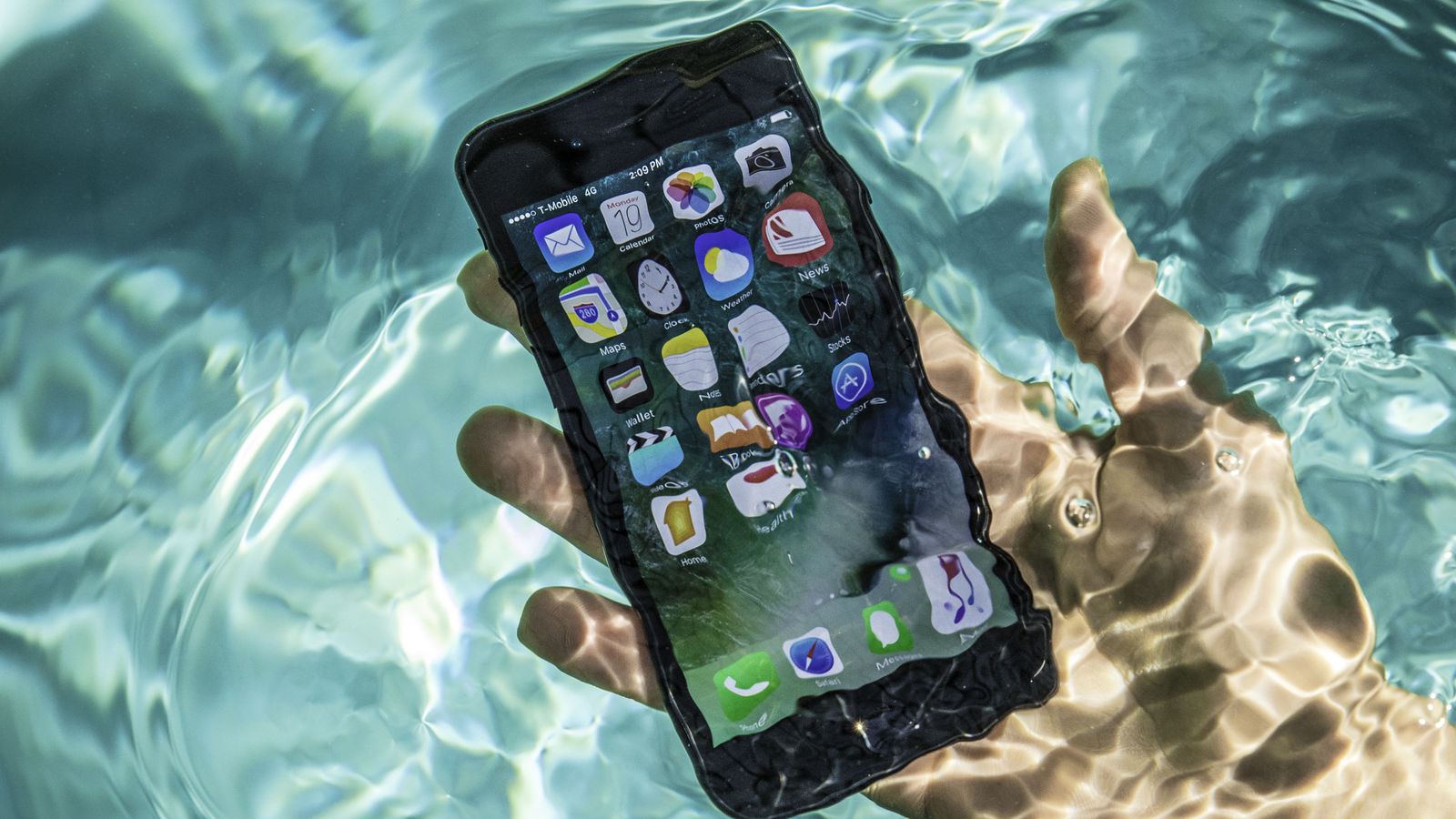daños por agua en el iphone